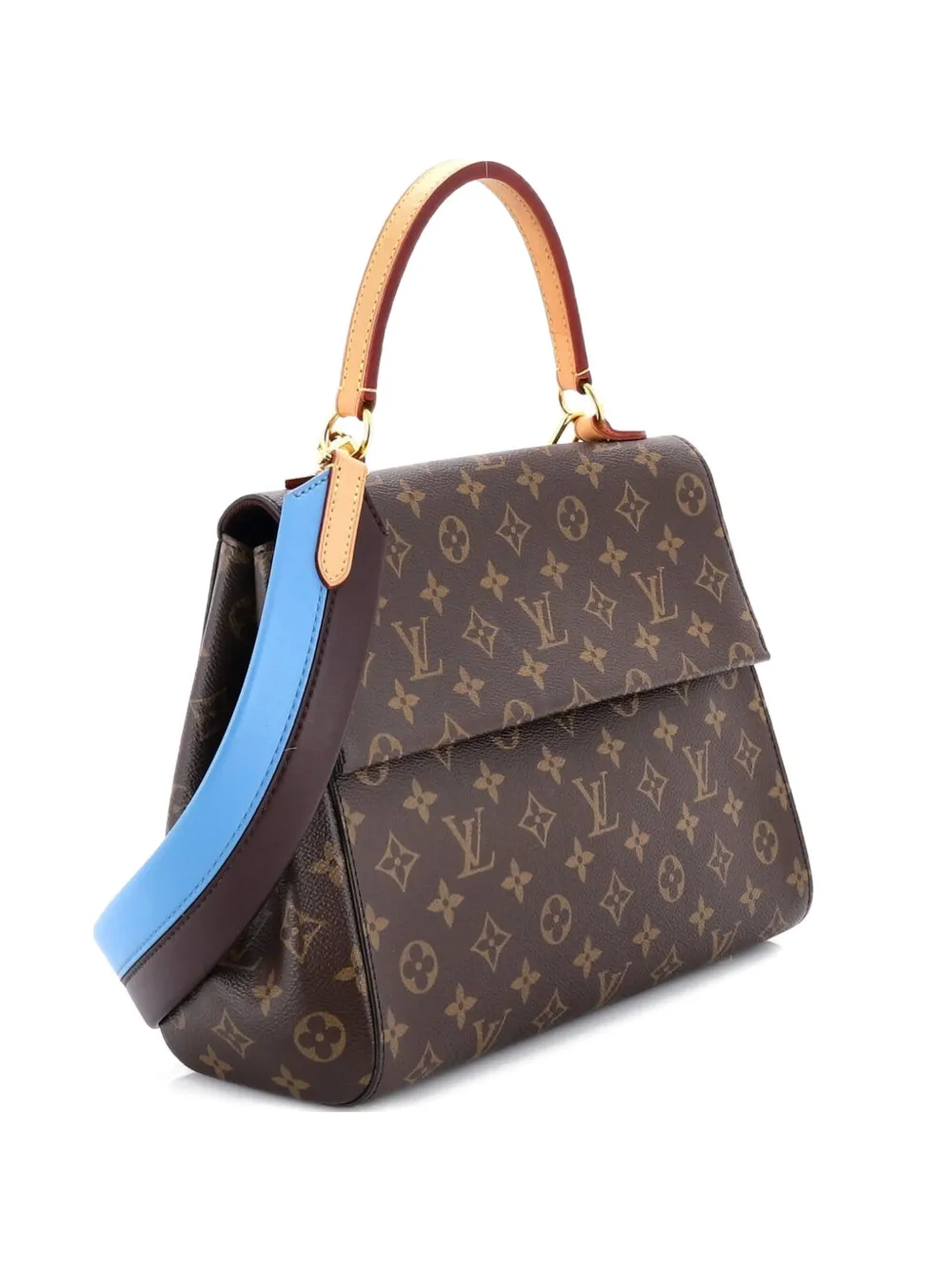 Louis Vuitton Pre-Owned Cluny Top Handle Bag Monogram Canvas MM shoulder bag - Marrone