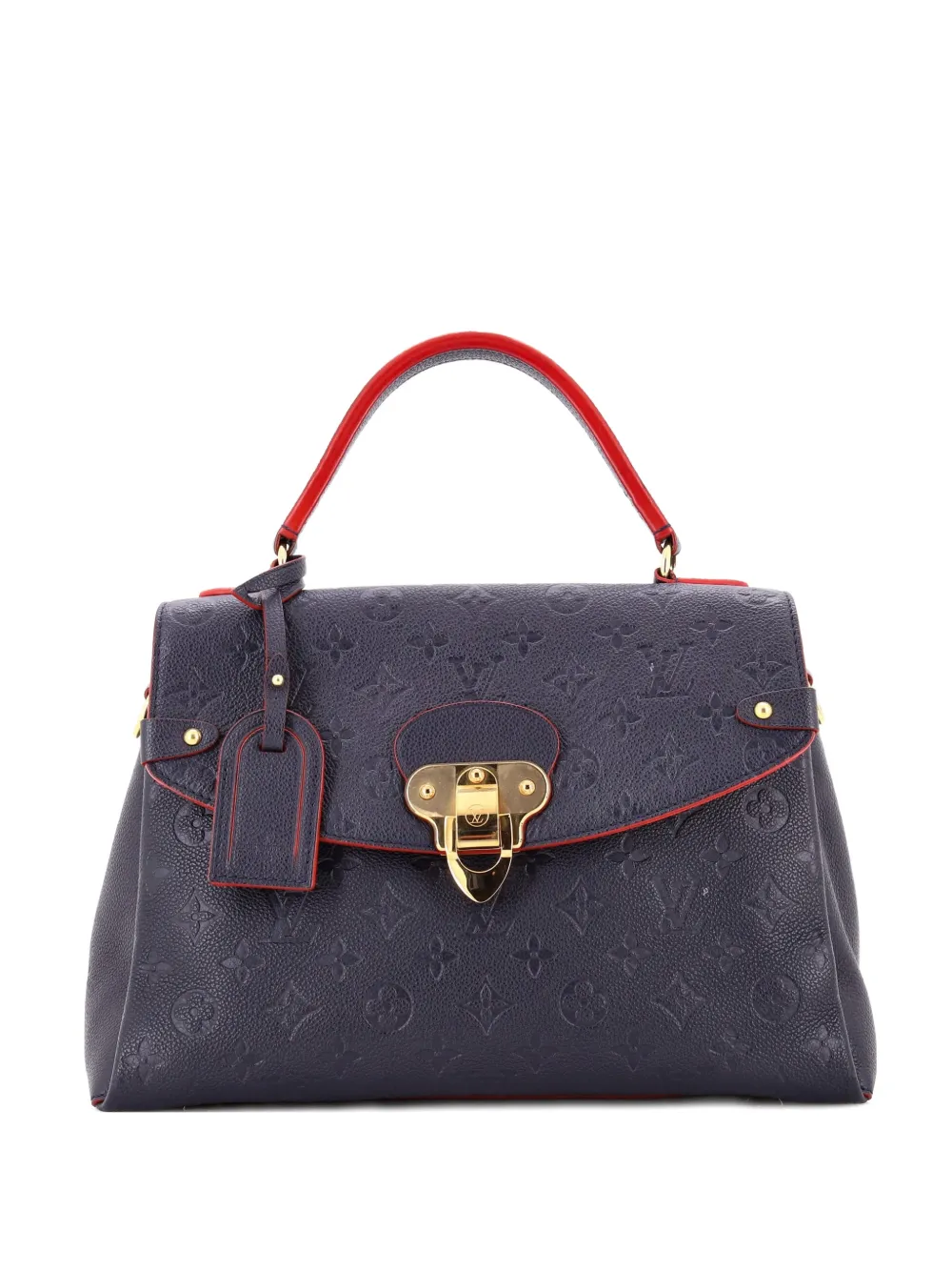 Louis Vuitton Pre-Owned Georges Handbag Monogram Empreinte Leather MM satchel - Blu