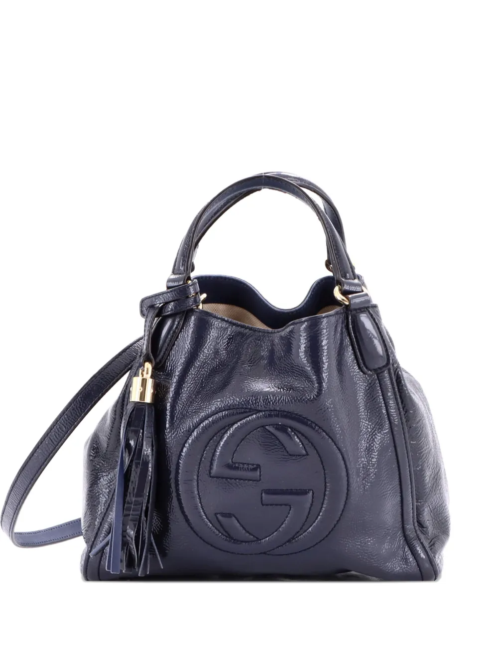 Gucci Pre-Owned Soho Convertible Patent Small shoulder bag - Blu