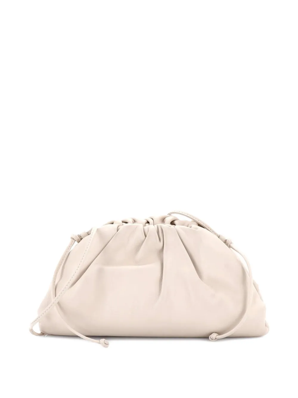 Bottega Veneta Pre-Owned The Pouch Leather Mini crossbody bag - Toni neutri