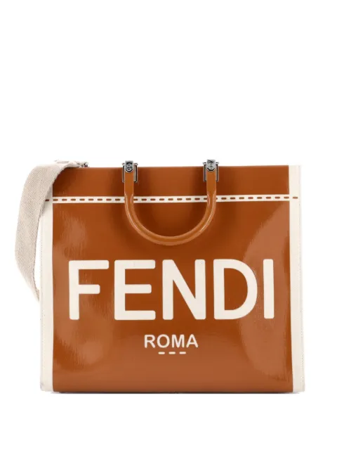 Fendi Pre-Owned Sunshine Shopper Patent Large tote bag