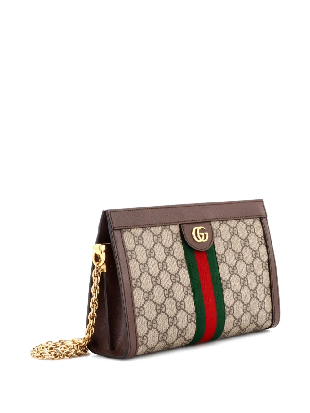 Ophidia Chain Shoulder Bag Gg Coated Canvas Small Crossbody Bag