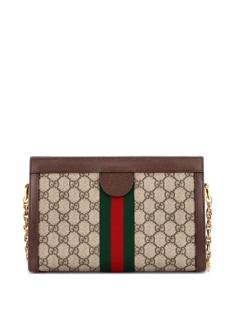 Ophidia Chain Shoulder Bag Gg Coated Canvas Small Crossbody Bag