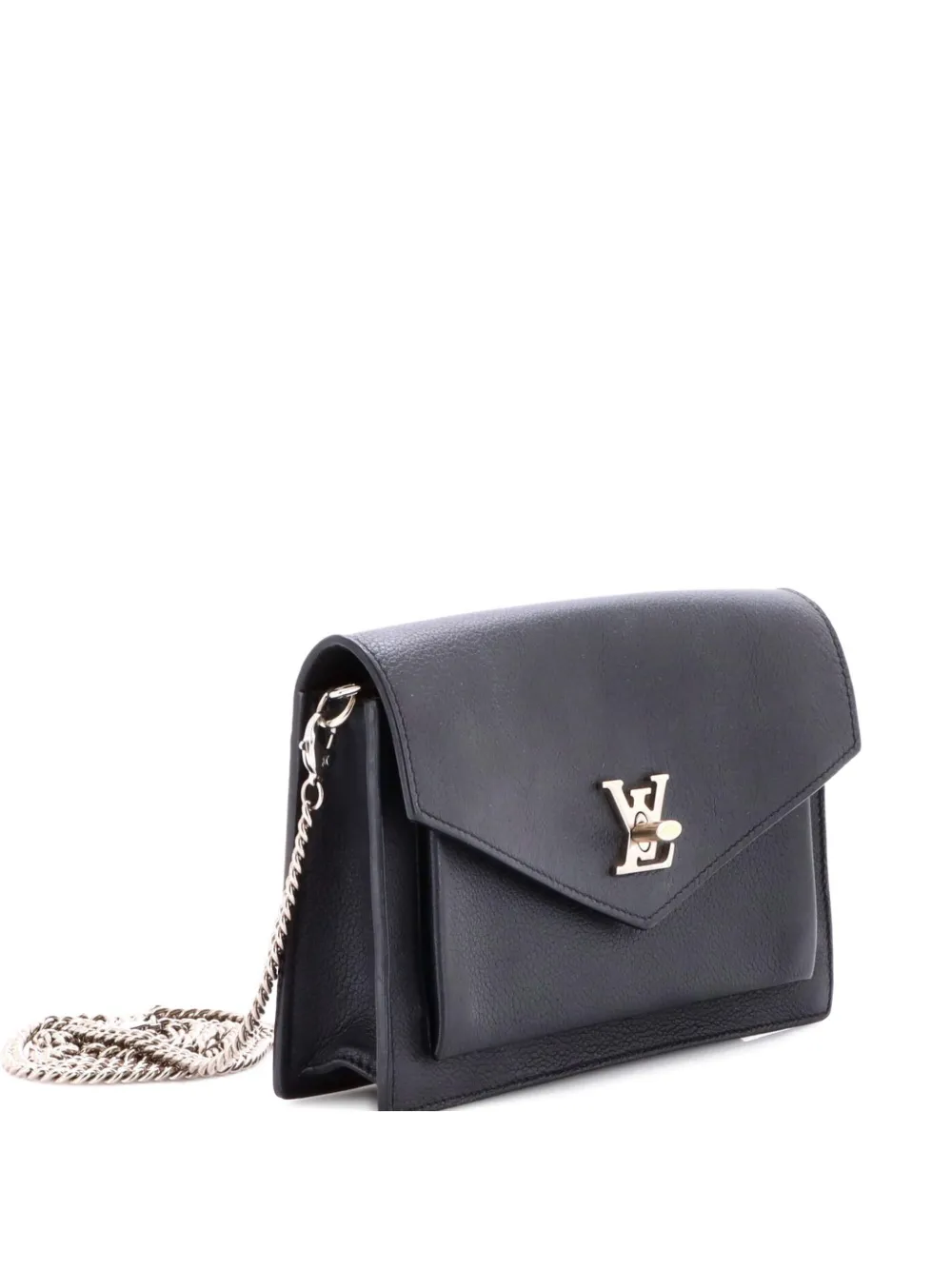 Louis Vuitton Pre-Owned Mylockme Chain Pochette Leather clutch bag - Nero