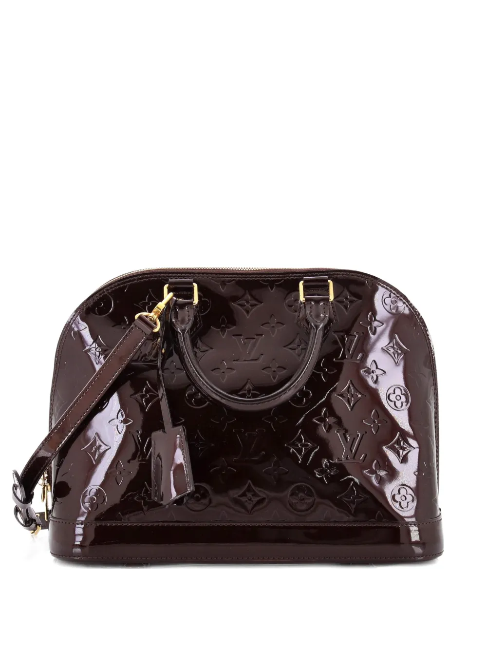 Louis Vuitton Pre-Owned Alma Handbag Monogram Vernis PM satchel - Rot