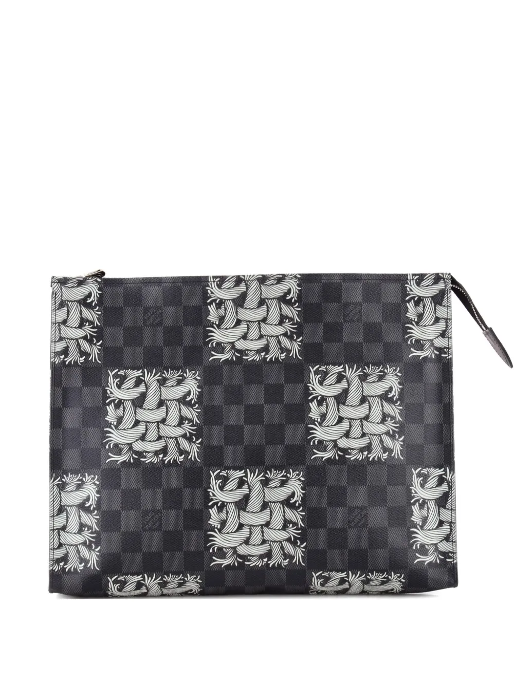 Louis Vuitton Pre-Owned Pochette Jour Limited Edition Nemeth Damier Graphite GM clutch bag - Nero
