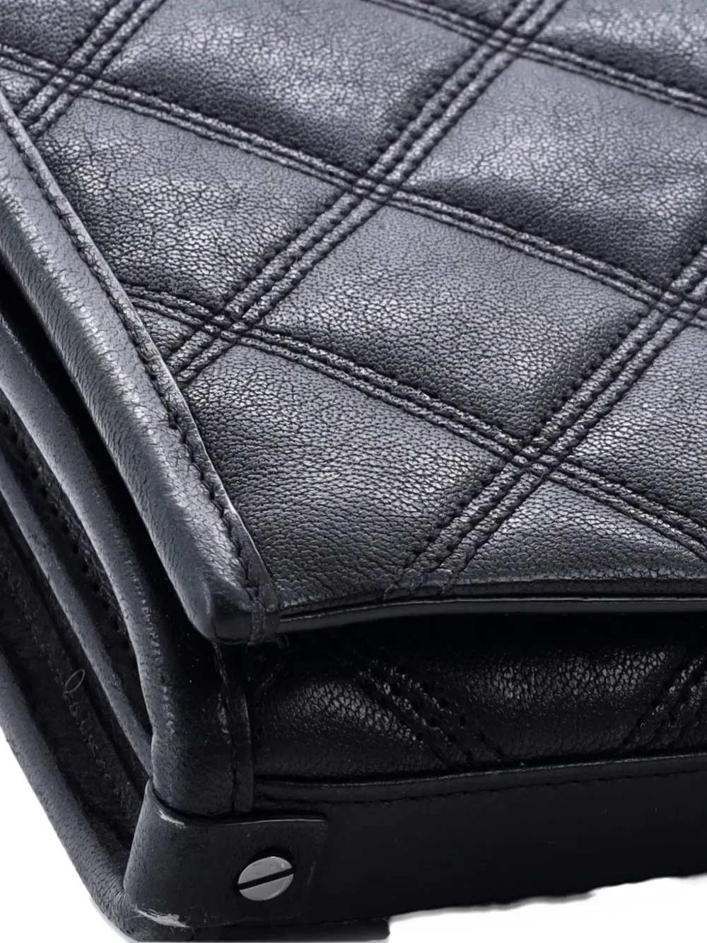 Saint Laurent Pre-Owned Becky Chain Wallet Quilted Leather shoulder bag - Nero