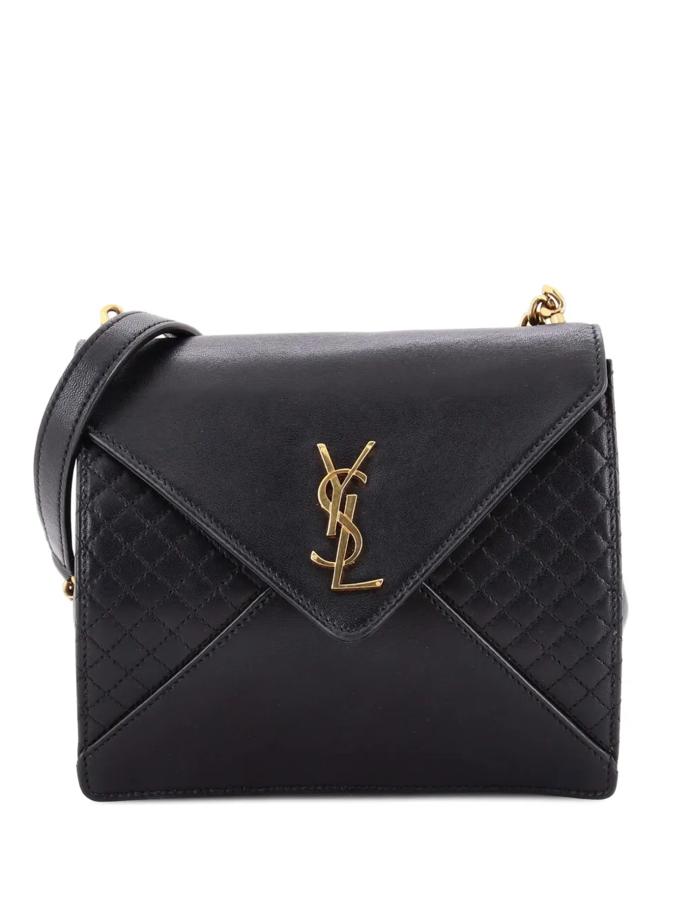Saint Laurent Pre-Owned Gaby Square Quilted Leather shoulder bag - Black