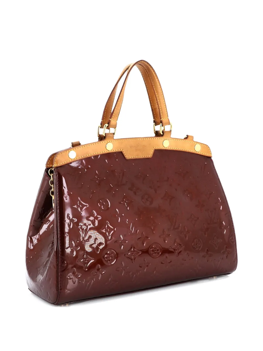 Louis Vuitton Pre-Owned Brea Handbag Monogram Vernis MM satchel - Rosso