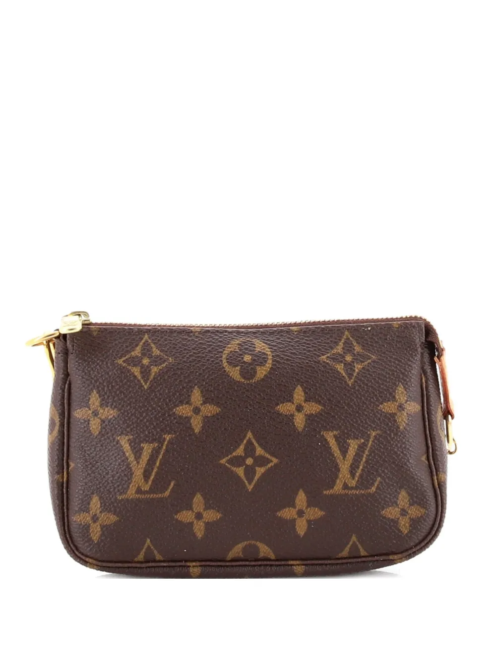 Louis Vuitton Pre-Owned Pochette Accessoires Monogram Canvas Mini clutch bag - Braun