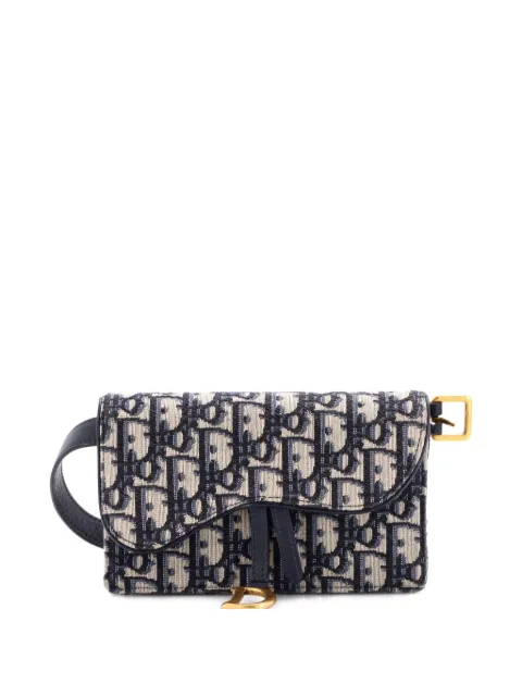 Christian Dior Pre-Owned Saddle Rectangular Oblique Canvas belt bag