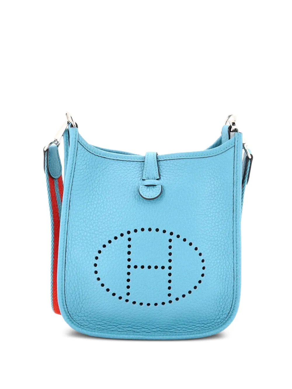 Hermès Pre-Owned Evelyne Bag Gen III Clemence TPM crossbody bag - Blu