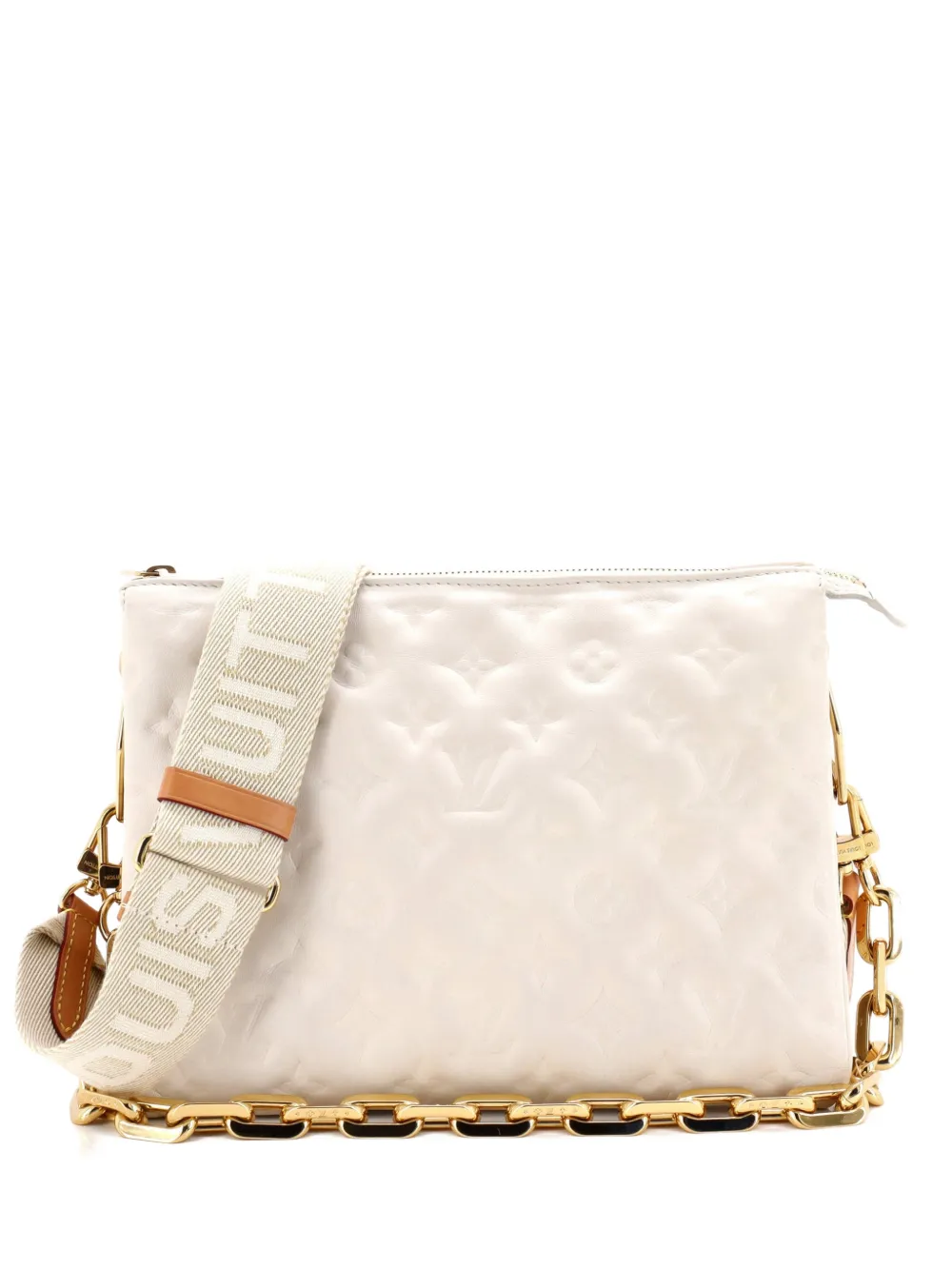 Louis Vuitton Pre-Owned Coussin Bag Monogram Embossed Lambskin PM crossbody bag - Toni neutri