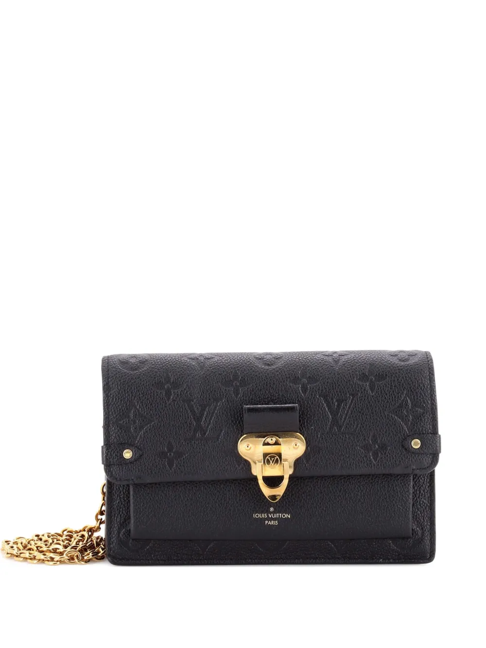Louis Vuitton Pre-Owned Vavin Chain Wallet NM Monogram Empreinte Leather crossbody bag - Nero