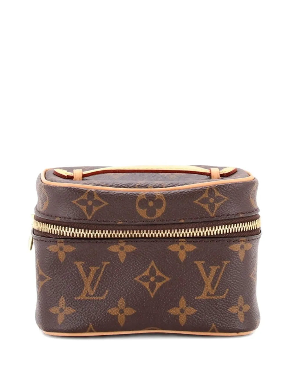 Louis Vuitton Pre-Owned Trousse Nice nano in tela con monogramma - Marrone