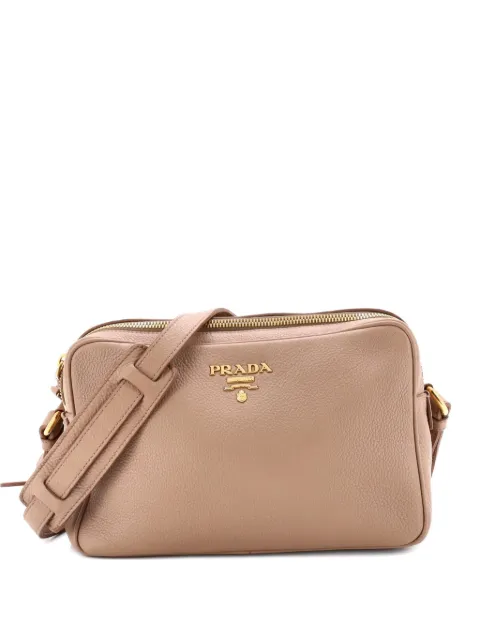 Prada Pre-Owned Double Zip Camera Bag Vitello Daino crossbody bag