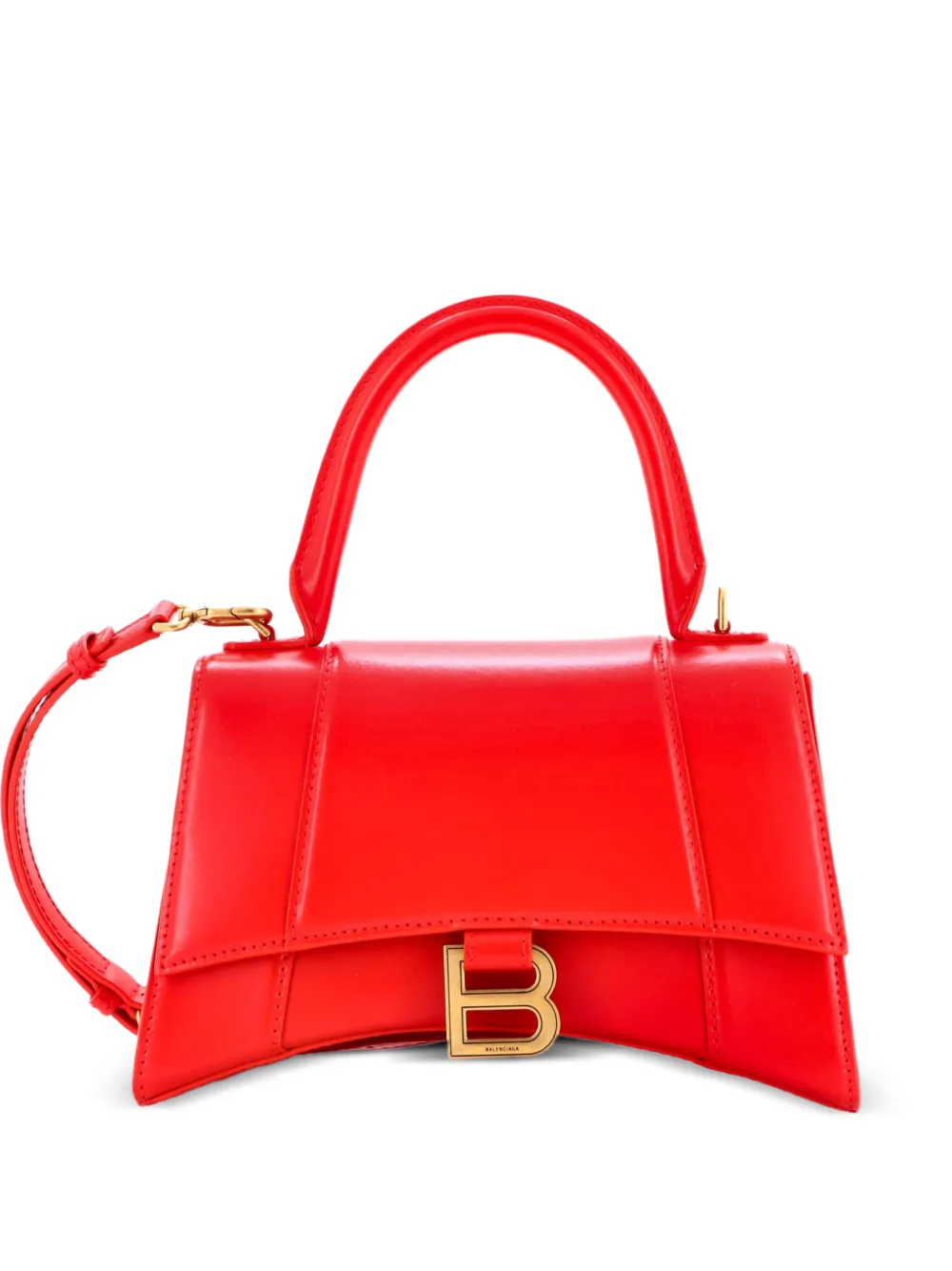 Balenciaga Pre-Owned Hourglass Top Handle Bag Leather Small satchel - Rosso