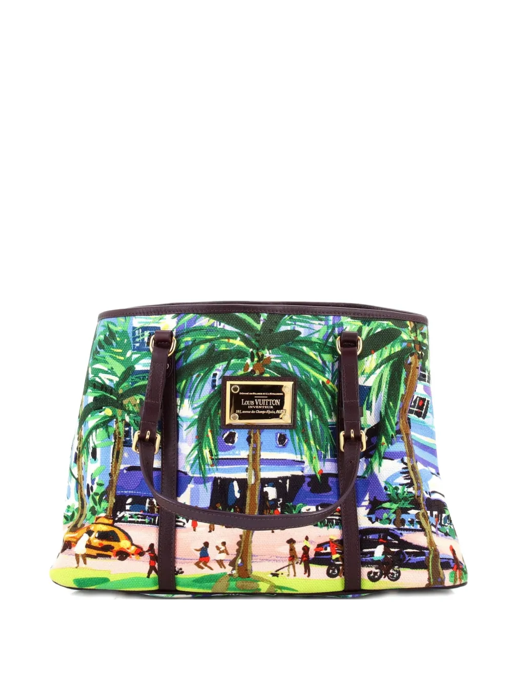 Louis Vuitton Pre-Owned Ailleurs Cabas Limited Edition Printed Canvas PM tote bag - Multicolore