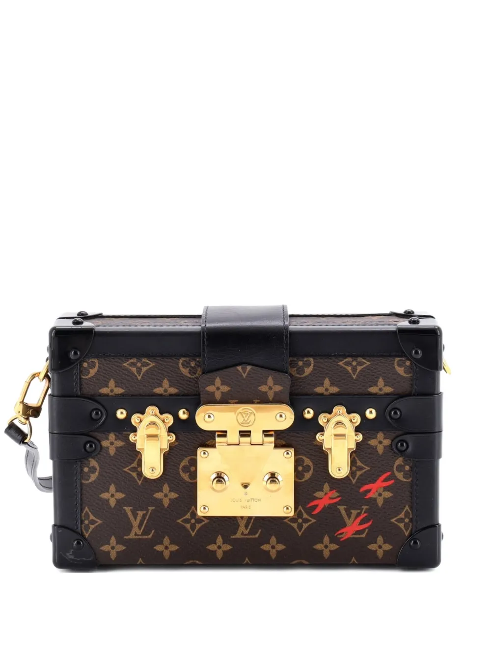 Louis Vuitton Pre-Owned Petite Malle Handbag Monogram Canvas clutch bag - Marrone