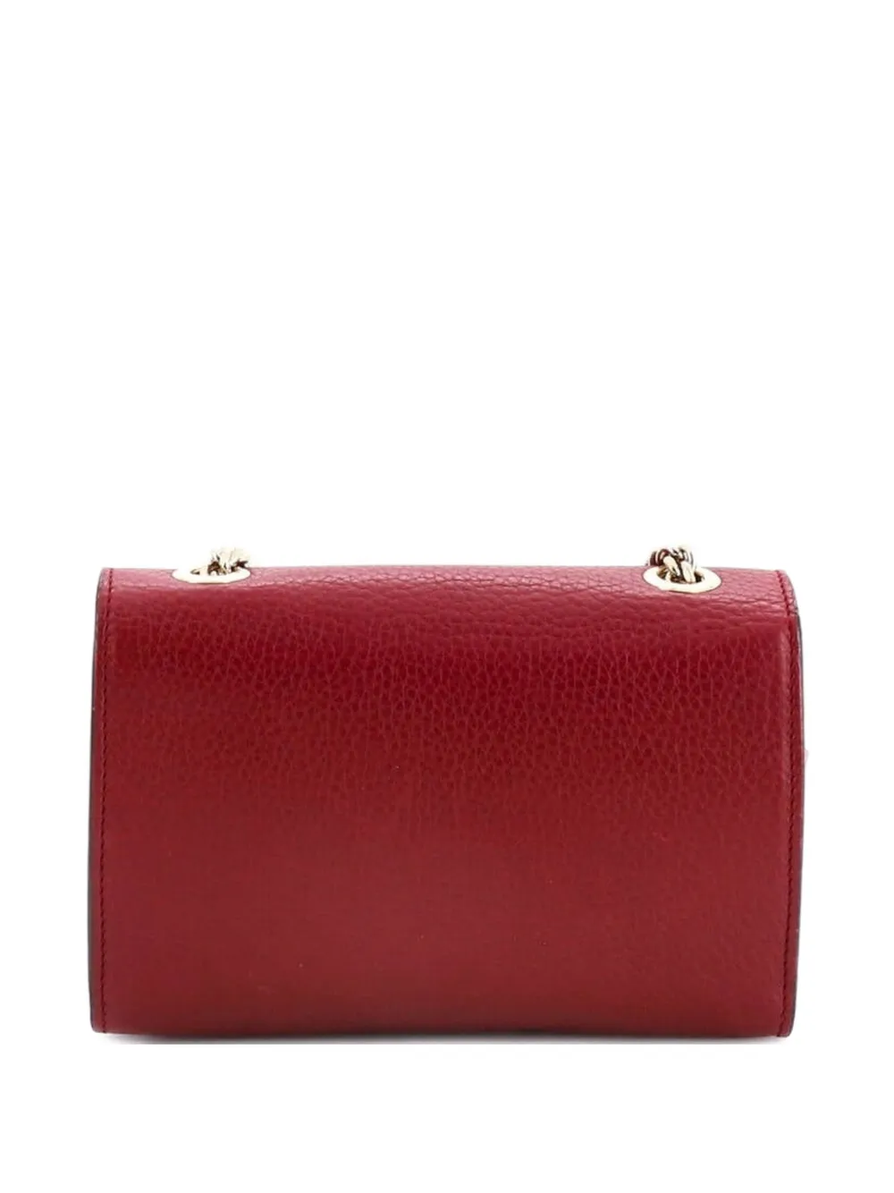 Gucci Pre-Owned Miss Bamboo Leather Small shoulder bag - Rosso