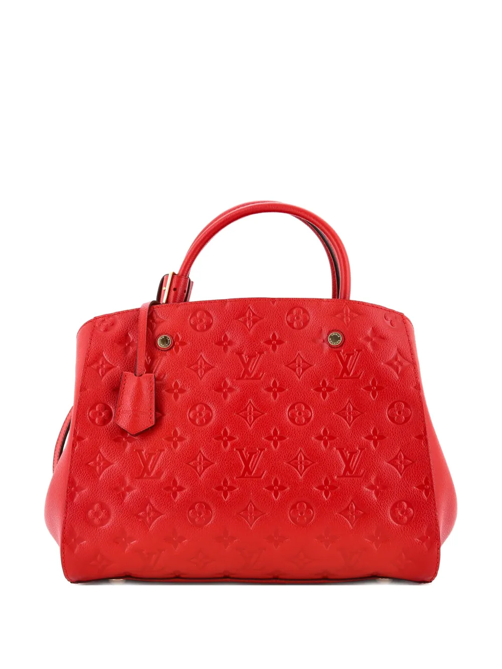 Louis Vuitton Pre-Owned Montaigne Handbag Monogram Empreinte Leather MM satchel - Rosso
