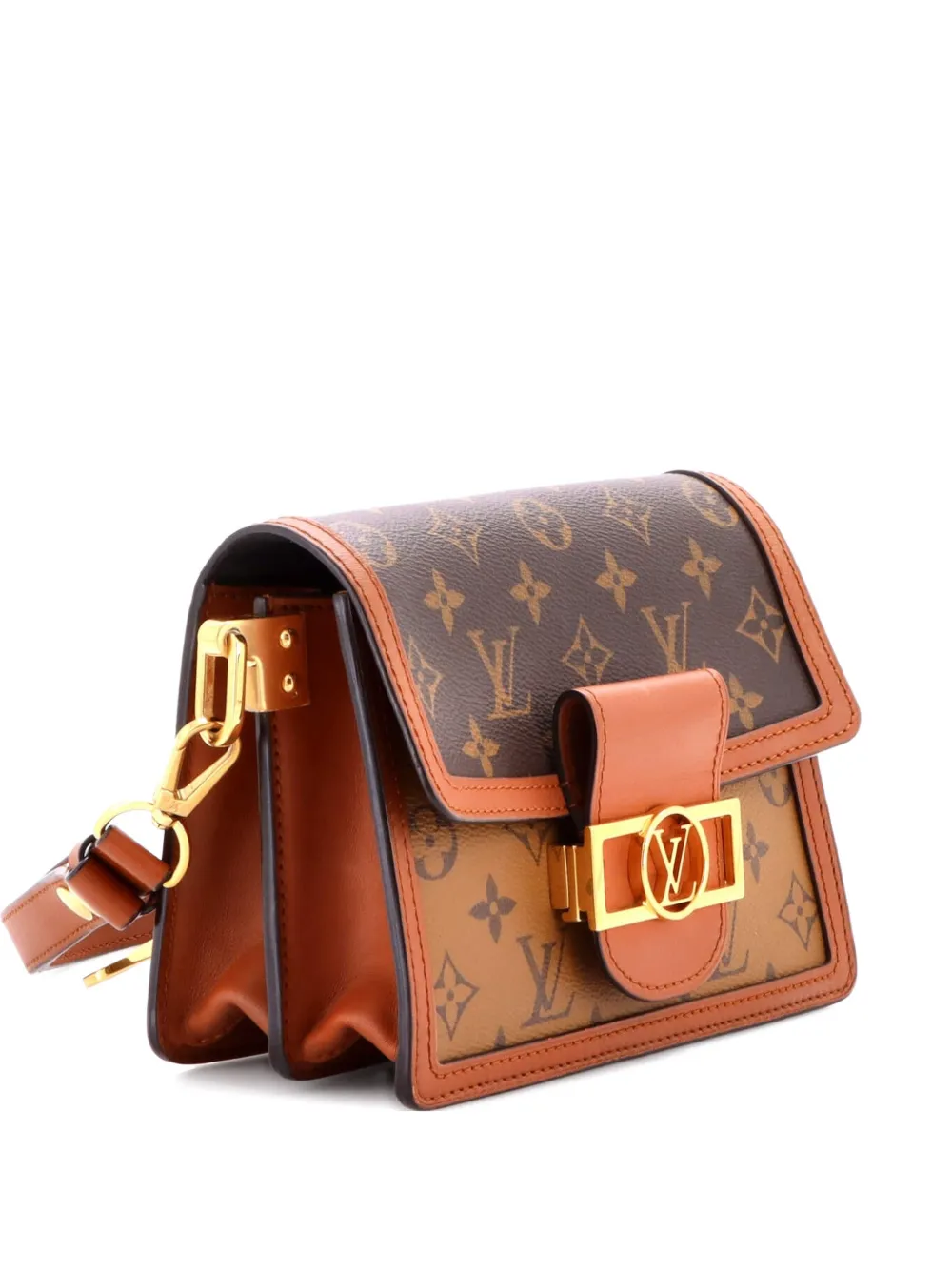Louis Vuitton Pre-Owned Dauphine Shoulder Bag Reverse Monogram Canvas Mini crossbody bag - Marrone