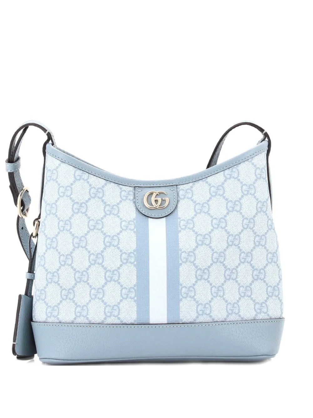 Gucci Pre-Owned Ophidia Open Bucket Bag GG Coated Canvas with Leather Small shoulder bag - Blu