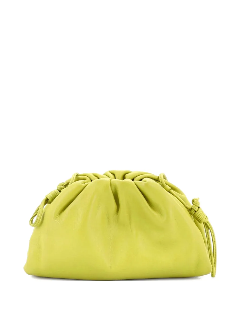 Bottega Veneta Pre-Owned The Pouch Leather Mini crossbody bag - Verde
