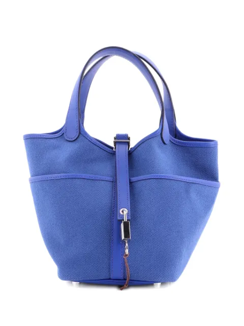 Hermès Pre-Owned Cargo Picotin Lock Bag Canvas and Swift PM bucket bag