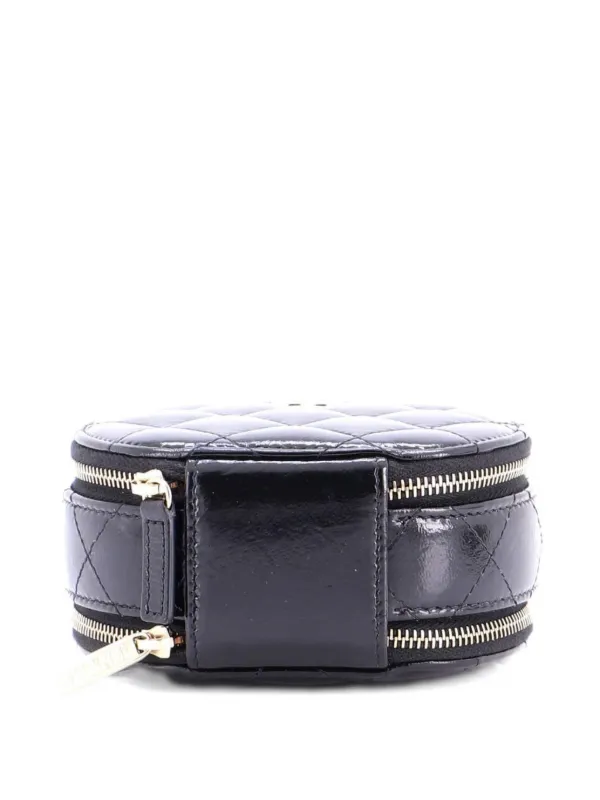 CHANEL Pre-Owned ハンドル ウィズ ケア ラウンド バニティケース