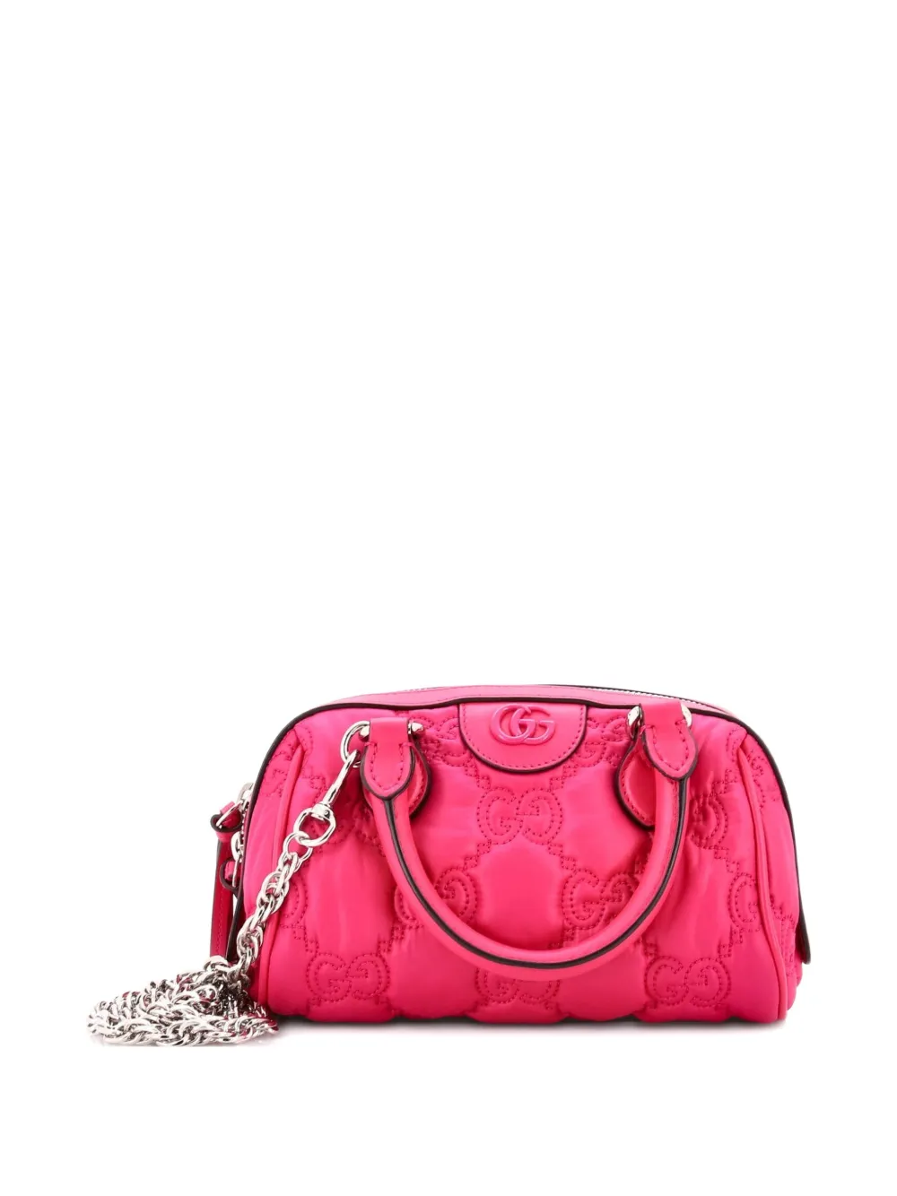 Gucci Pre-Owned Ophidia Convertible Boston Top Handle Bag GG Matelasse Leather Mini crossbody bag - Rosa