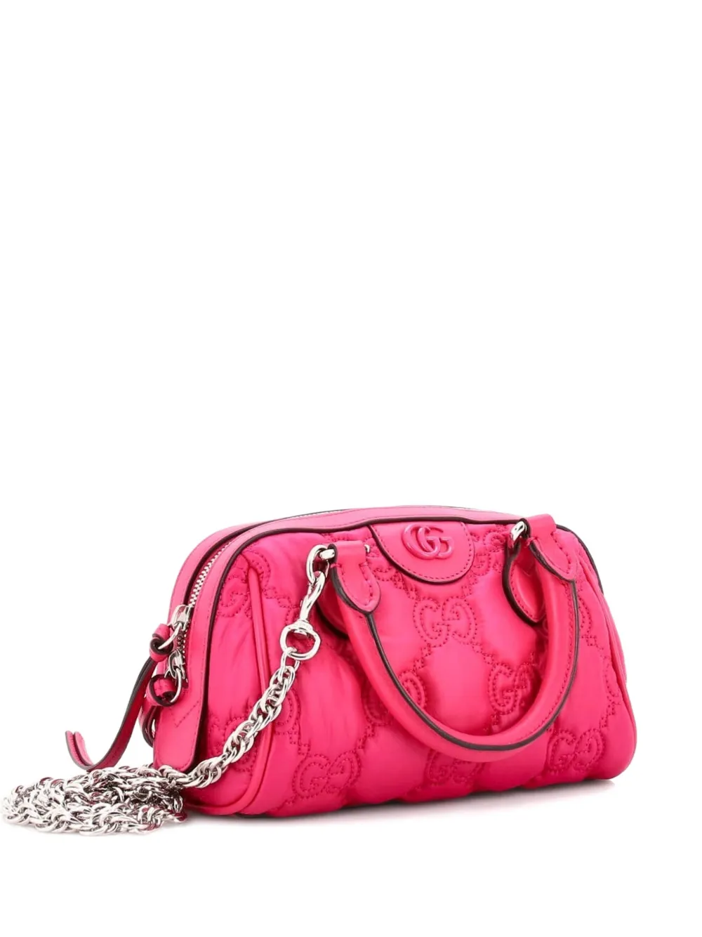 Gucci Pre-Owned Ophidia Convertible Boston Top Handle Bag GG Matelasse Leather Mini crossbody bag - Rosa