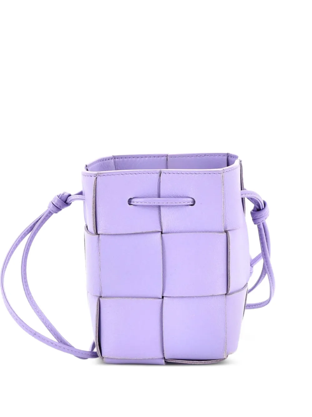 Bottega Veneta Pre-Owned Cassette Maxi Intrecciato Leather Mini bucket bag - Viola