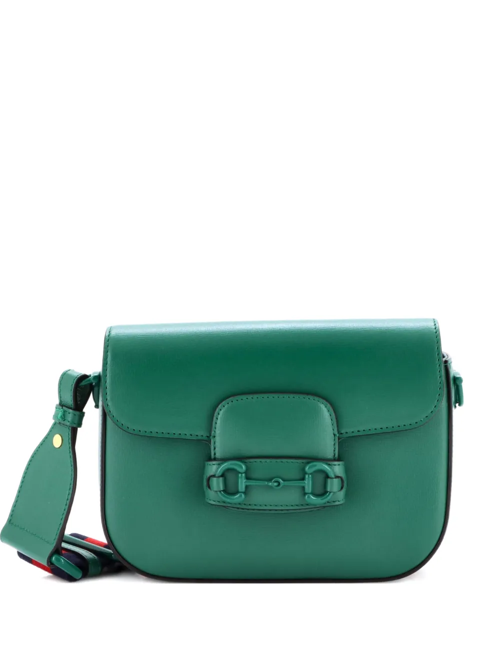 Gucci Pre-Owned Horsebit 1955 Shoulder Bag Leather Mini crossbody bag - Verde