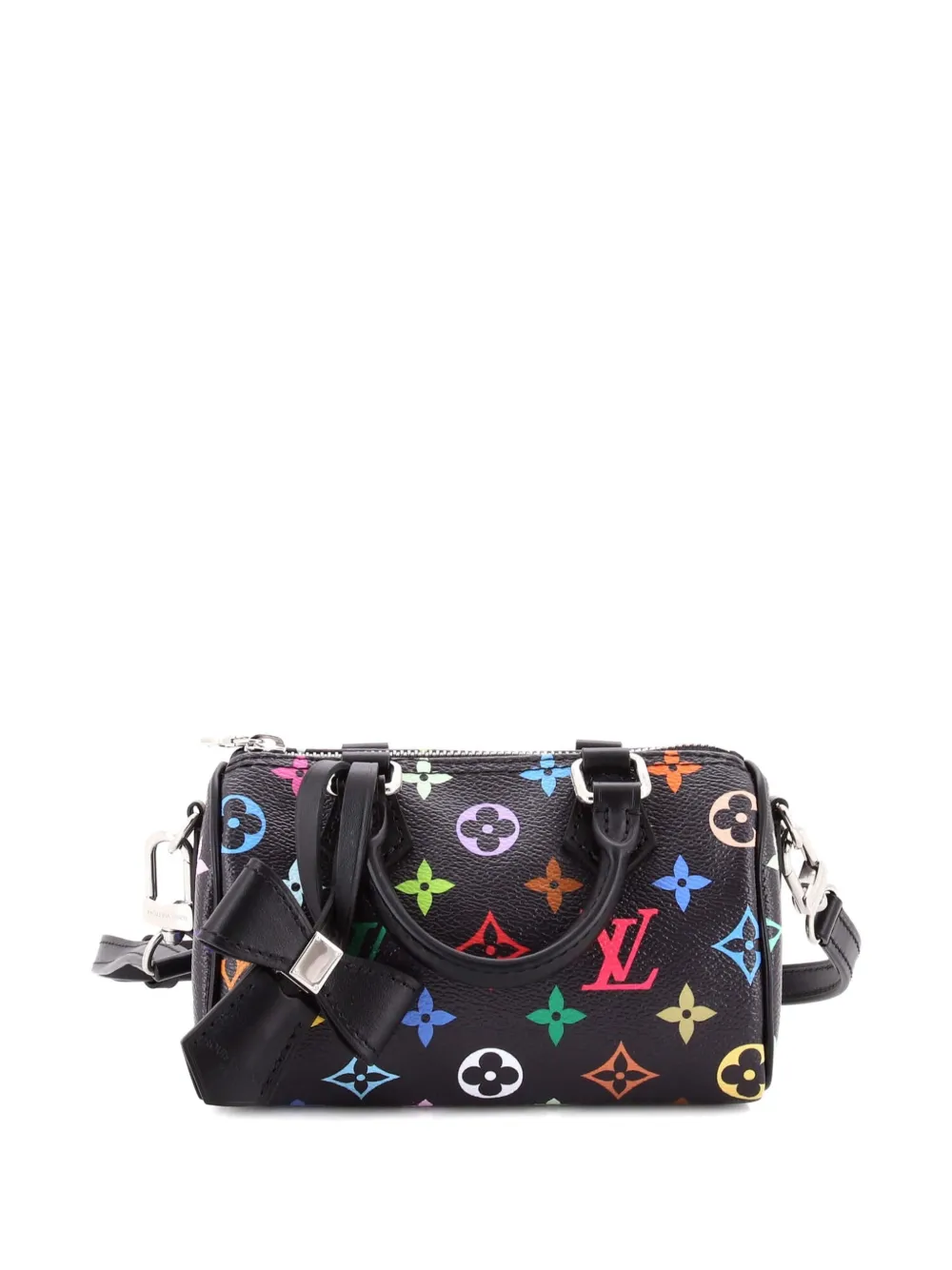 Louis Vuitton Pre-Owned x Takashi Murakami Speedy Bandouliere NM Bag Monogram Multicolor Nano satchel - Nero