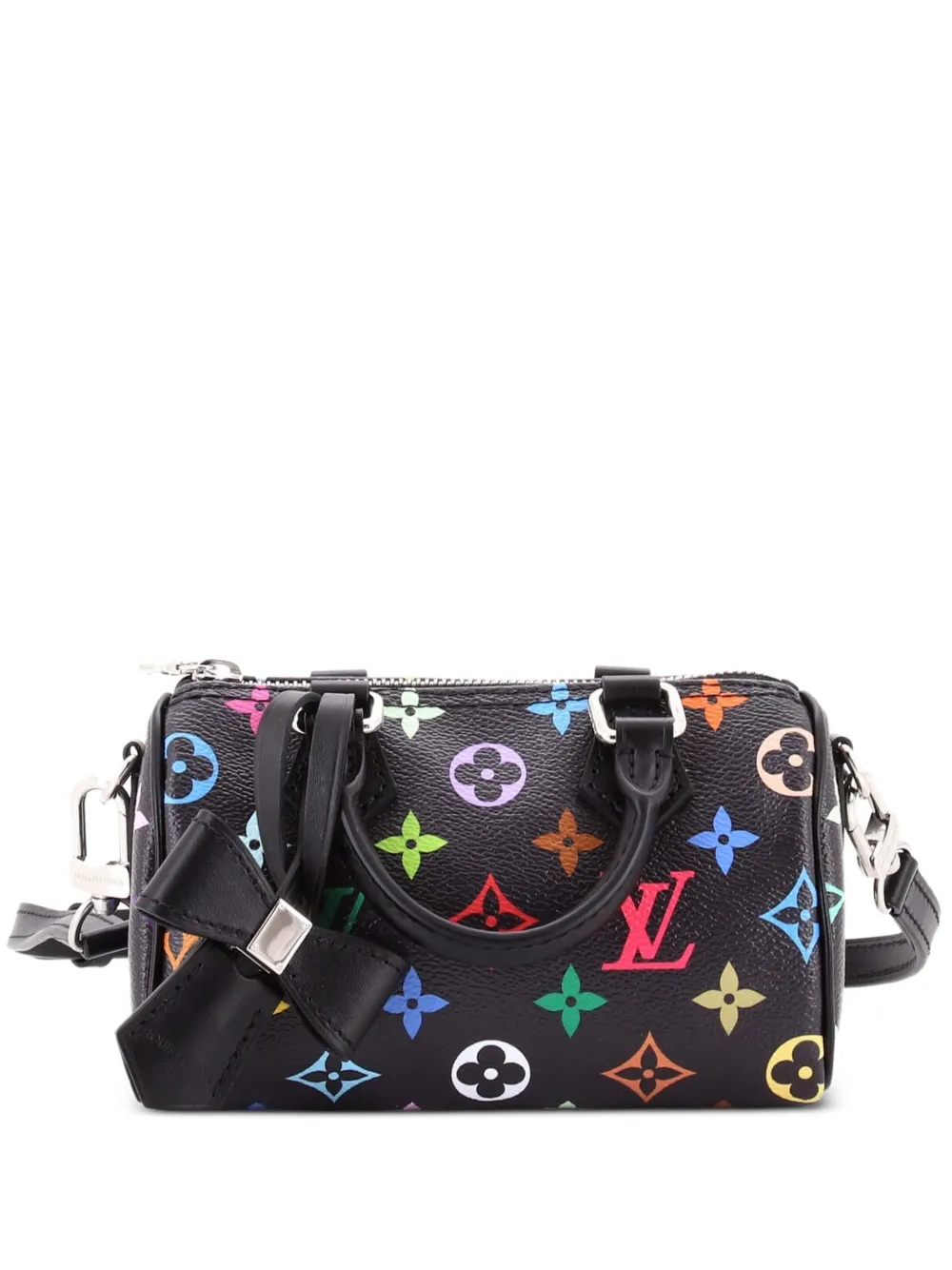Louis Vuitton Pre-Owned x Takashi Murakami Speedy Bandouliere NM Bag Monogram Multicolor Nano satchel - Black