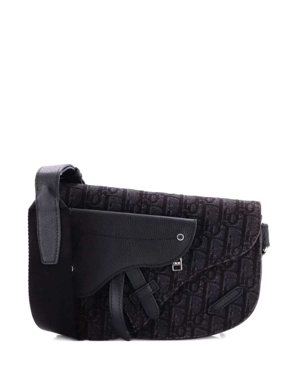 Christian Dior Pre-Owned Saddle Messenger Pouch Oblique Canvas crossbody bag - Schwarz