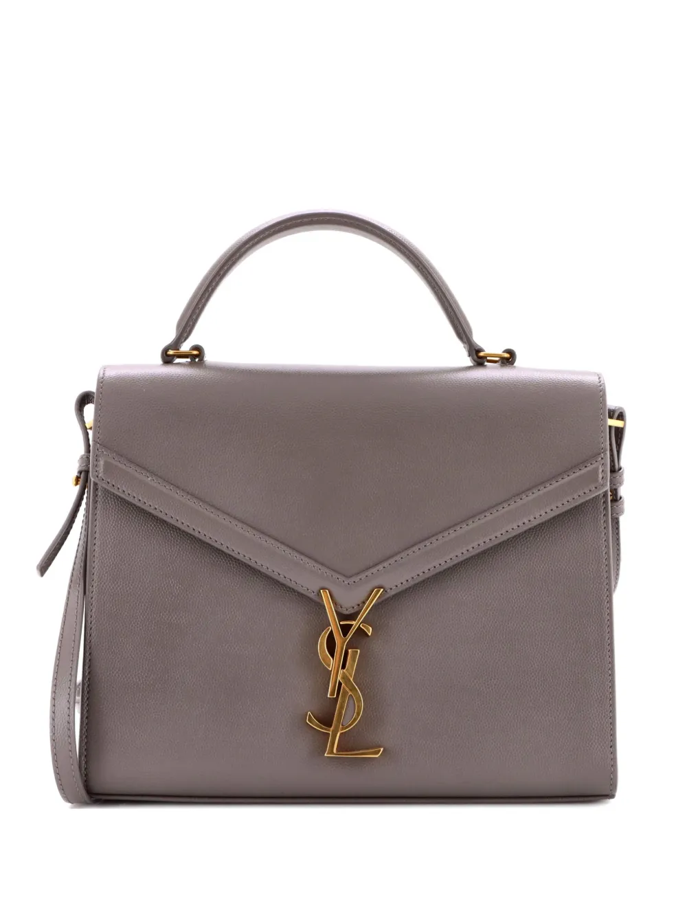 Saint Laurent Pre-Owned Cassandra Top Handle Bag Leather Medium satchel - Grigio