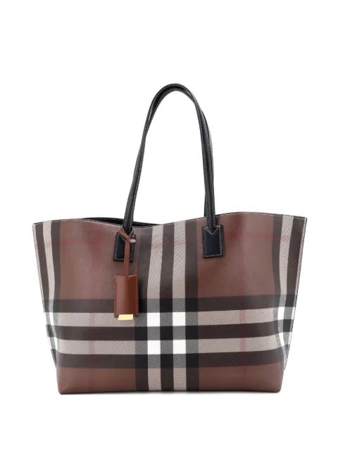 Burberry Pre-Owned Open Check E-Canvas Large tote bag