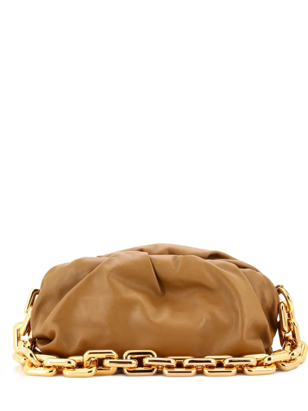 Bottega Veneta Pre-Owned The Chain Pouch Leather shoulder bag - Marrone