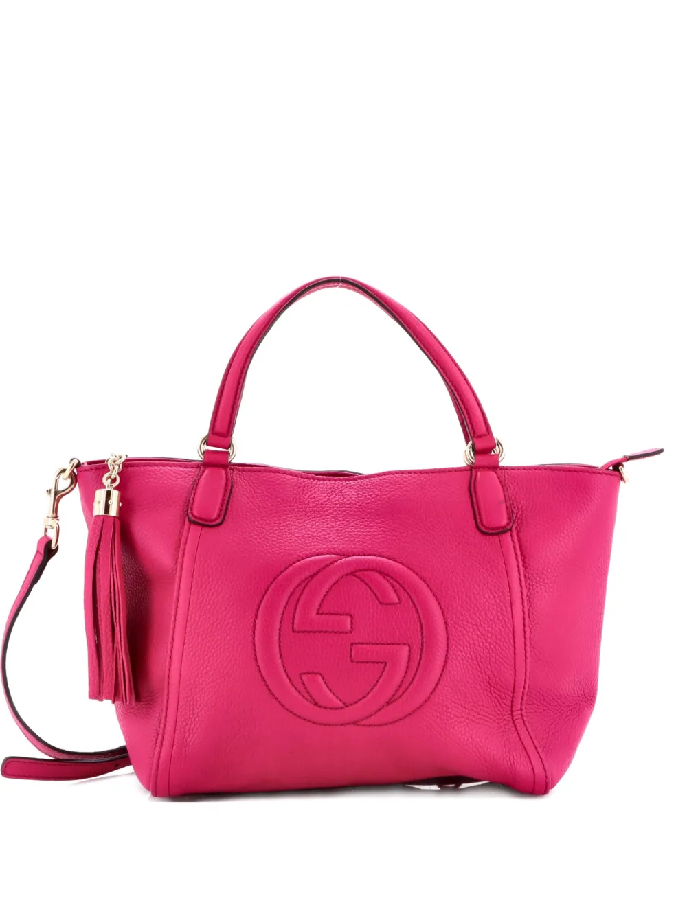 Gucci Pre-Owned Soho Convertible Top Handle Bag Leather Small satchel - Viola