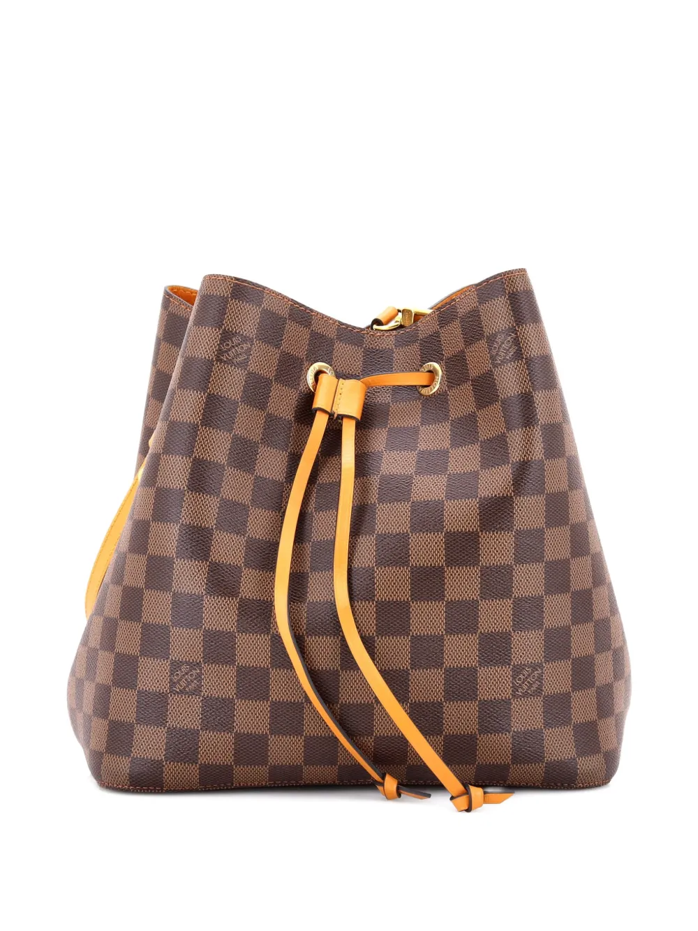 Louis Vuitton Pre-Owned NeoNoe Handbag Damier with Leather MM bucket bag - Marrone