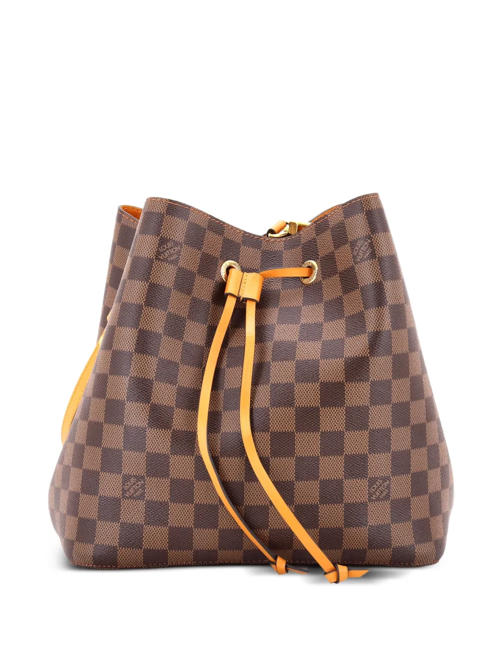 Louis Vuitton Pre-Owned NeoNoe Handbag Damier with Leather MM bucket bag - Marrone