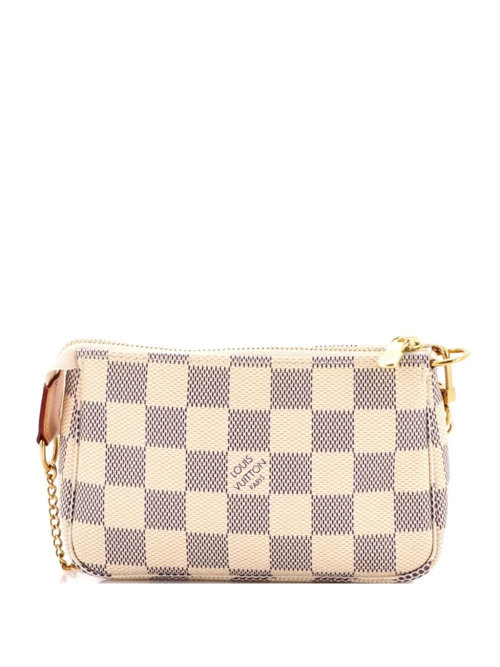 Louis Vuitton Pre-Owned Clutch Pochette Accessoires mini in tela Damier - Bianco