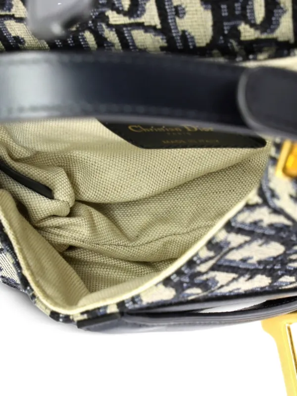 Christian Dior Pre-Owned サドル ハンドバッグ オブリーク キャンバス