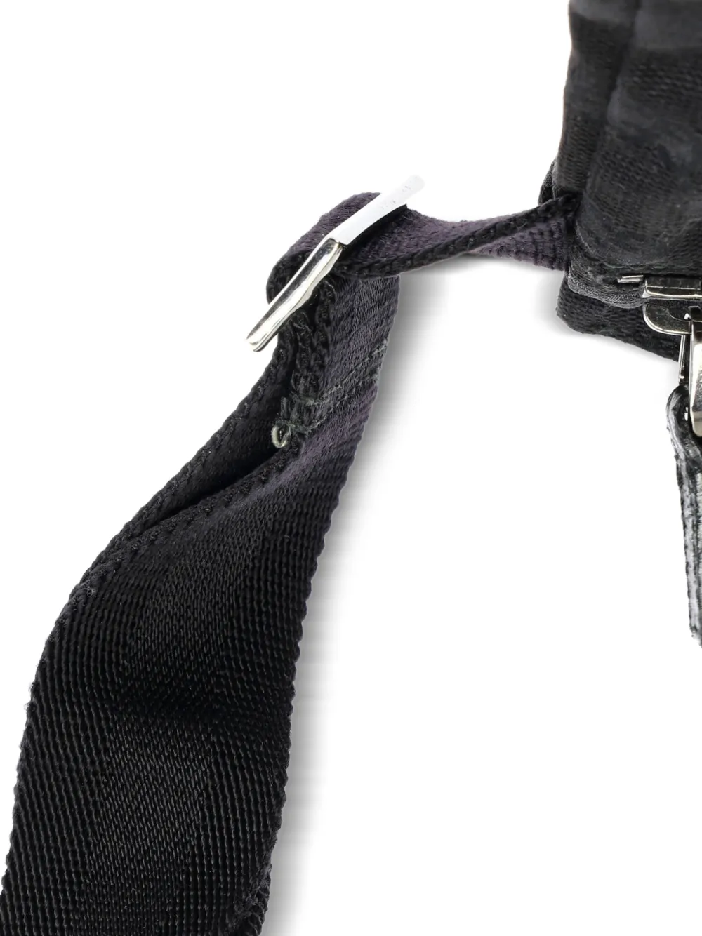 Vintage Double Gg Canvas With Leather Belt Bag