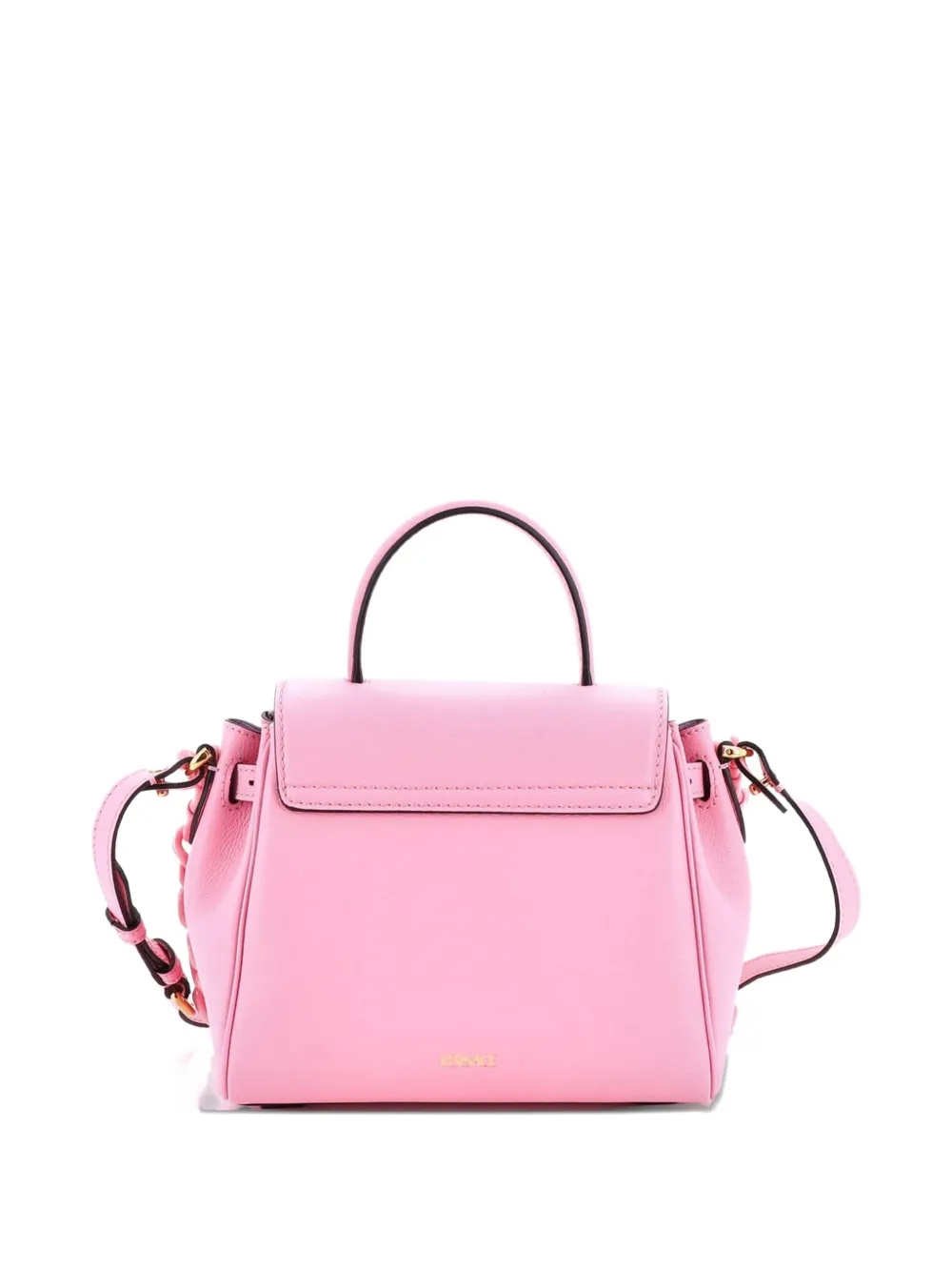  Versace Pre-owned La Medusa Top Handle Bag Leather Small Satchel - Pink 
