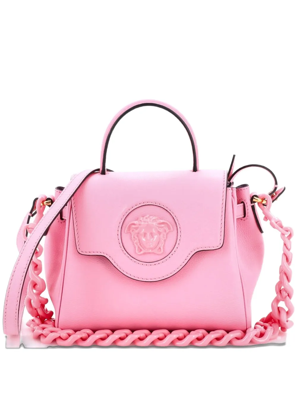 Versace Pre-Owned La Medusa Top Handle Bag Leather Small satchel - Rosa