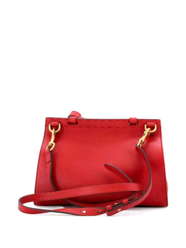 Gucci Pre-Owned GGマーモント トップハンドル レザー ミニ サッチェル