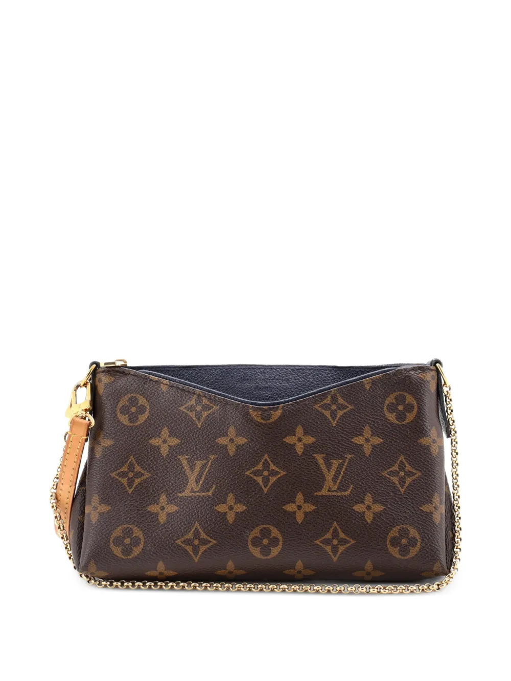 Louis Vuitton Pre-Owned Pallas Monogram Canvas with Leather clutch bag - Marrone
